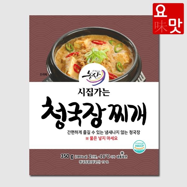 시집가는농산 주식회사 요맛 시집가는농산 청국장찌개 350g x 25팩