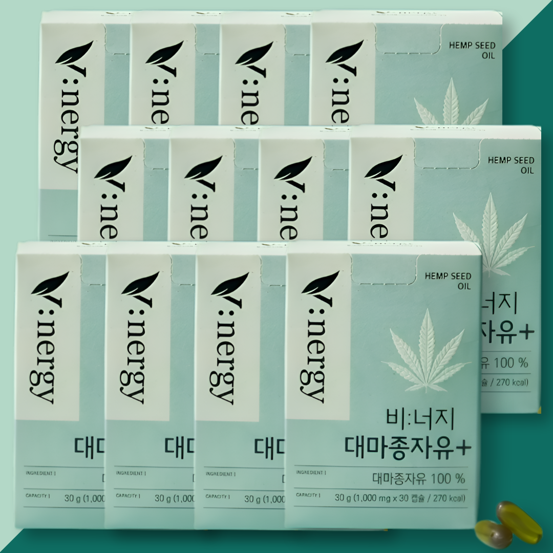 비너지 대마종자유 플러스 1000mg x 30캡슐 12박스 방송에서만 혜택