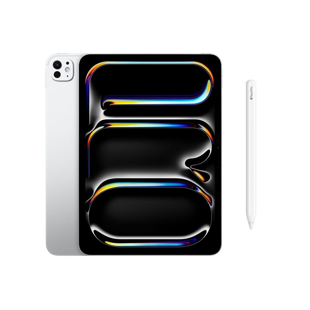 Apple 아이패드 프로 13 7세대 M4 WiFi 스탠다드 글래스 512GB 실버+펜슬프로/SD