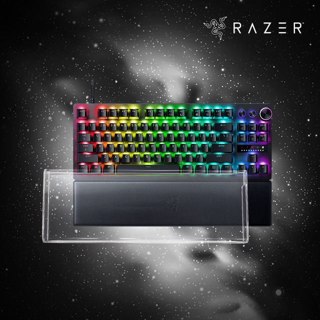 하이케이넷 레이저 헌츠맨 V2 오나타 블랙위도우 텐키리스 전용 키보드 아크릴 커버 키보드 크리너 고급융 포함 350x122x20mm