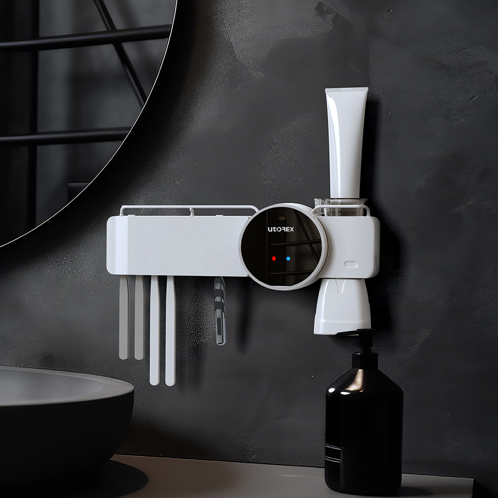 유토렉스 [롯데온특가] 유토렉스 칫솔살균기 루나 유선 히팅건조살균 USB연결 칫솔살균기 UTC-H59W