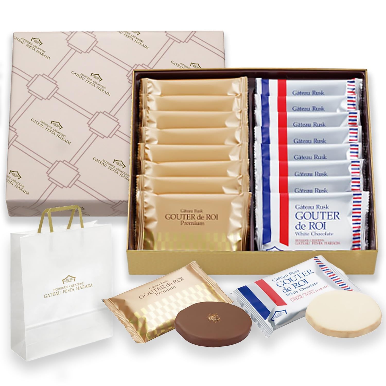 [해외] 하라다 러스크 갸또 페스타 16개 세트 발렌타인데이 선물(쇼핑백증정)