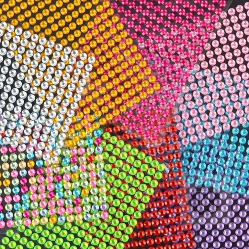 [티에스플라이트OEM]대박추천마켓 크리스탈 비즈스티커 반짝이스티커 보석스티커 반짝스티커 큐빅스티커