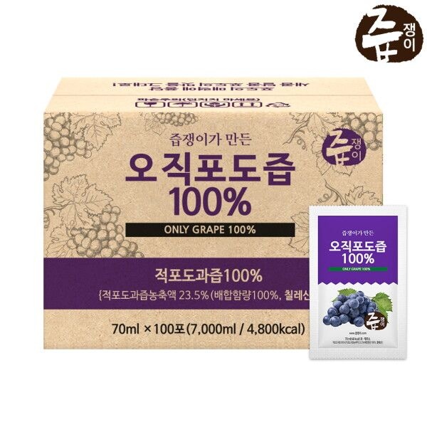즙쟁이 [즙쟁이] 포도즙100% 100포 실속형