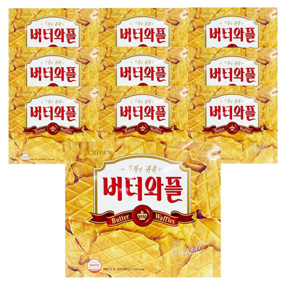 크라운제과 버터와플 316g x 10개