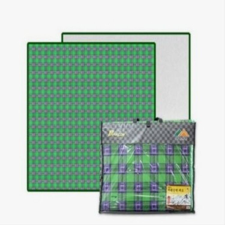 상품상세참조 파크론 태백산맥 그랜드 초대형 다용도돗자리 그린체크 방수 캠핑 피크닉 휴대용매트260x300cm