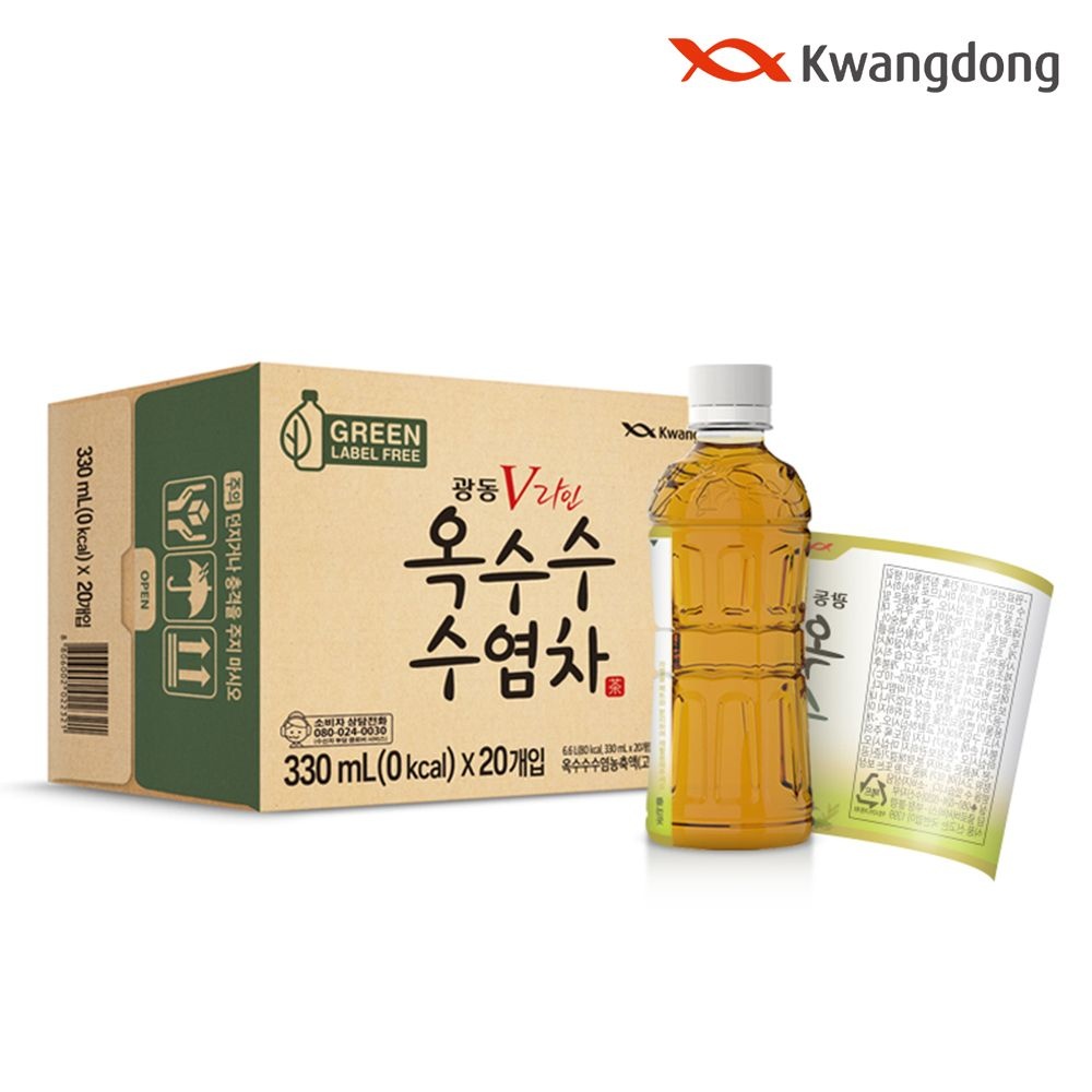 [광동직영] 광동 옥수수수염차 무라벨 330ml x 20pet