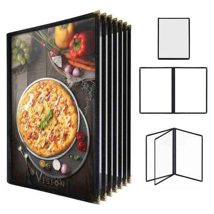 클립보드 메뉴판 2페이지 바인더 투명 A4 식당 카페