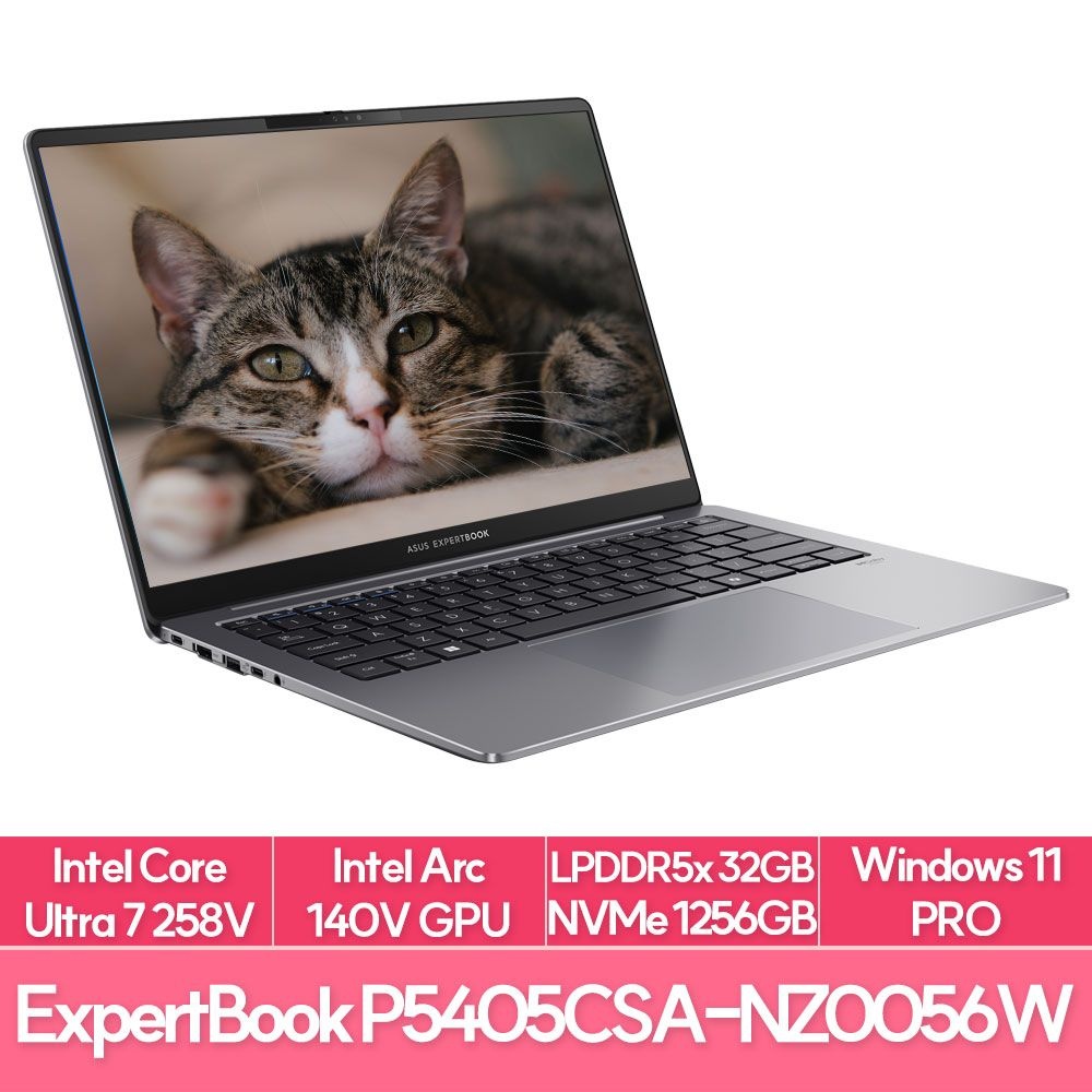 ASUS ExpertBook P5 P5405CSA-NZ0064X 인텔 루나레이크 울트라7 램32G NVMe1TB+256G추가 전문가용 노트북 추천 EU