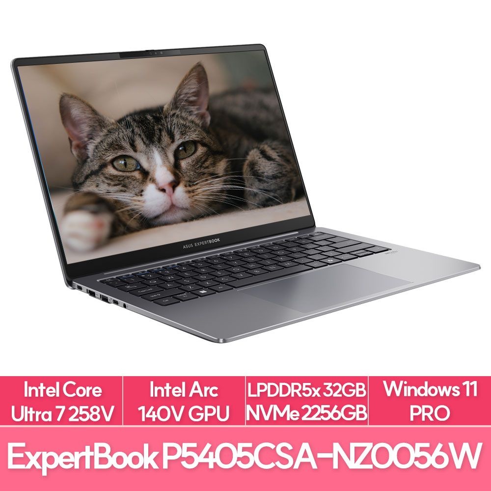 ASUS ExpertBook P5 P5405CSA-NZ0064X 인텔 루나레이크 울트라7 램32G NVMe1TB+512G추가 전문가용 노트북 추천 EU