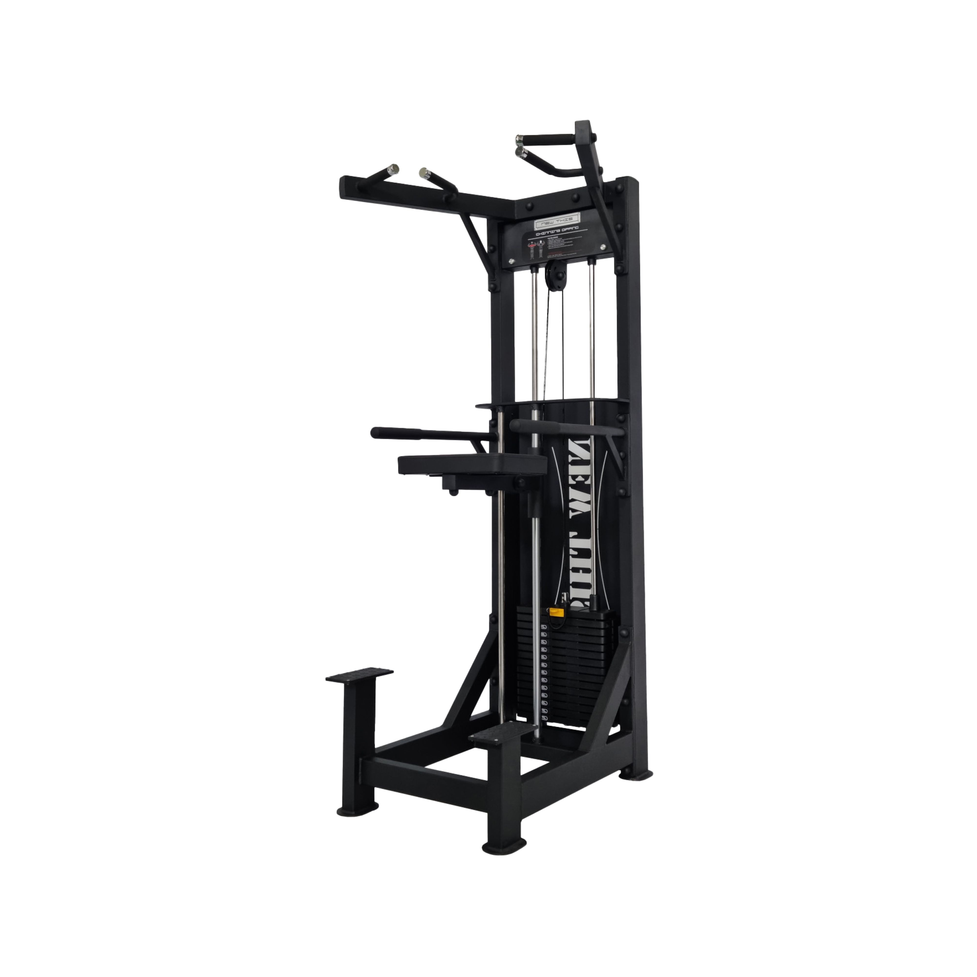 상품상세참조 DRAX 디랙스 뉴디스 DH-102 볼케이노 어시스트풀업 머신 치닝디핑 딥스 헬스장 운동기구 헬스기구 등운동