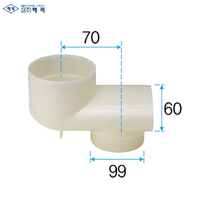 해리슨 옴므 해리 양변기받침70mm편심플랜지(100mm파이프용후렌지)