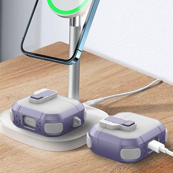 [테일즈]에어팟 3세대 케이스 분실방지 자동잠금 투블럭 범퍼케이스