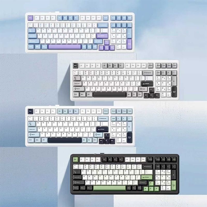 [해외] 독거미 F99 키보드 저소음 청축 경해축 기계식 게이밍 타란튤란 99키 AULA 무선키보드
