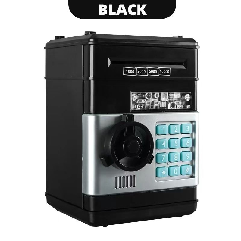 상품상세참조 저금통 전자 돼지 자동 미니 안전 동전 현금 절약 돈 상자 암호 카운터 열쇠 잠금 은행 ATM 선물