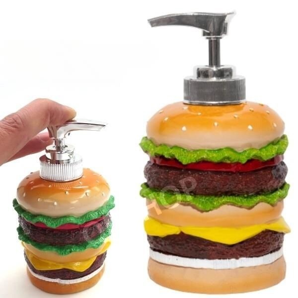 [해외] 비누 디스펜서 햄버거 버거킹 맥도널드 엄마손 퐁퐁 물 비누 세제 통 매장 인테리어 장식