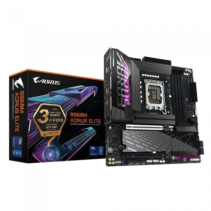 [오늘출발] 기가바이트 GIGABYTE B860M AORUS ELITE 제이씨현 인텔 메인보드