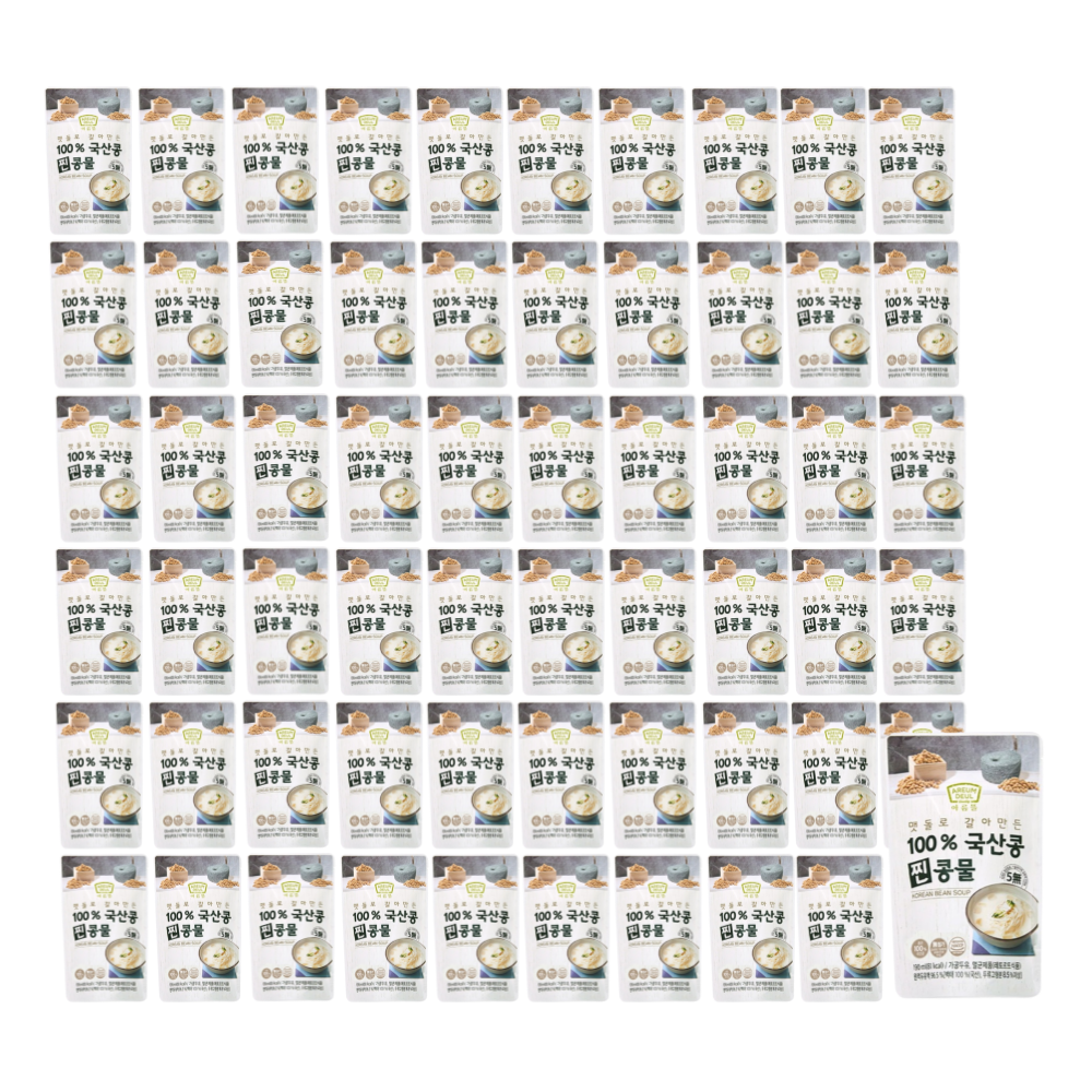아름뜰 맷돌로 갈아만든 100% 국산콩 찐콩물 60개