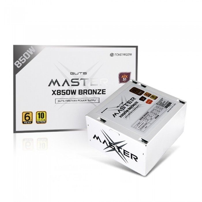 [오늘출발] 몬스타기어 몬스타 가츠 MASTERX X850W 80PLUS 브론즈 ATX3.1 파워( 화이트)