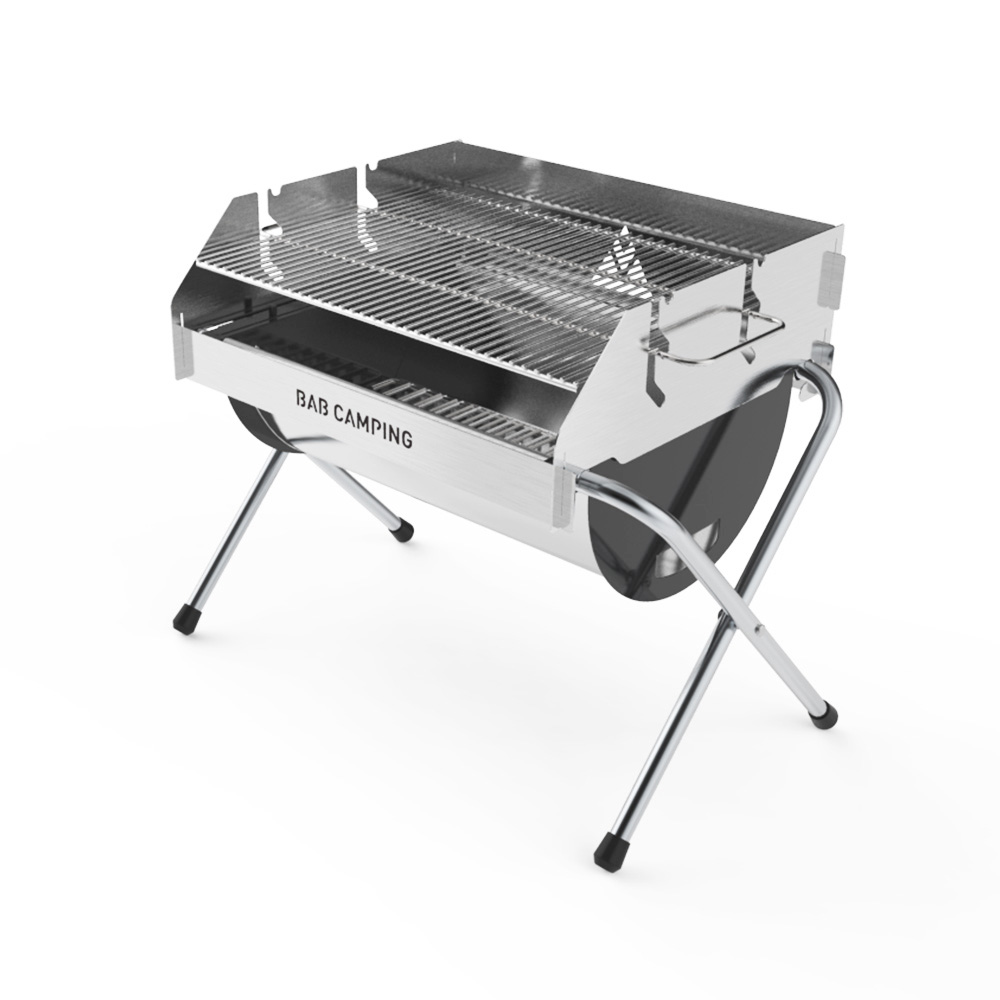[오늘출발] 밥캠핑 [캠핑기획전/빠른배송] 밥캠핑 밥그릴 BAB GRILL 프리미엄 접이식 바베큐 그릴