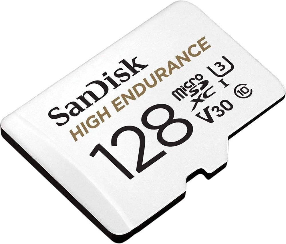[해외] SanDisk 하이 인듀어런스 비디오 마이크로 SDXC 카드 128GB 어댑터 포함(SDSQQNR-128G-GN6IA)