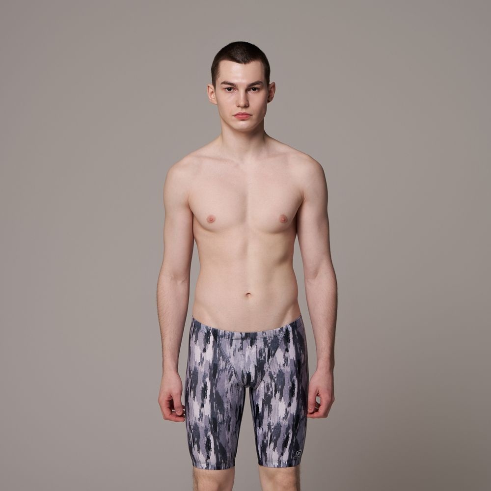 남자 실내 수영복 랠리 5부 강습용 스윔웨어 글로스 그레이, image size:1000x1000