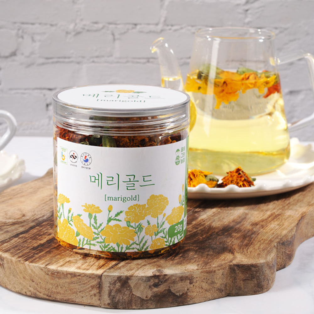 (주)꿈에그린농장 그린농장 메리골드 국화과 꽃차 1통 20g