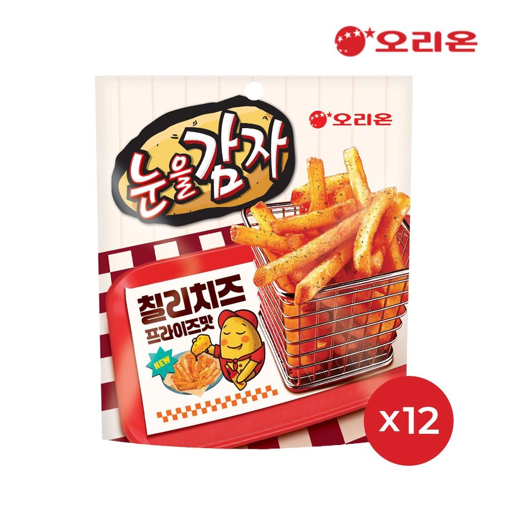 눈을감자 칠리치즈 프라이즈(56g) x 12개