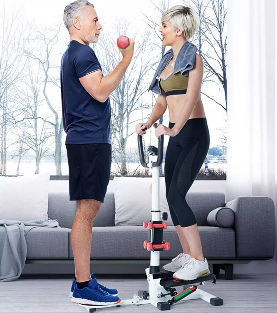 [해외] 스텝퍼 천국의계단 운동기구 스텝밀 유산소 홈트 실내 계단오르기 손잡이