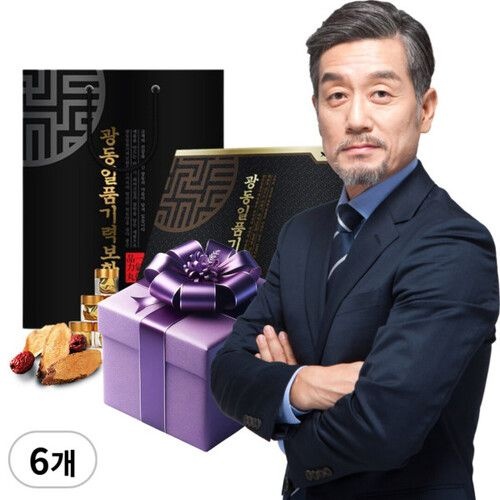 Kwangdong 녹용 발효 침향환 홍삼 작약 황기 당귀 3.75gx30환 6개