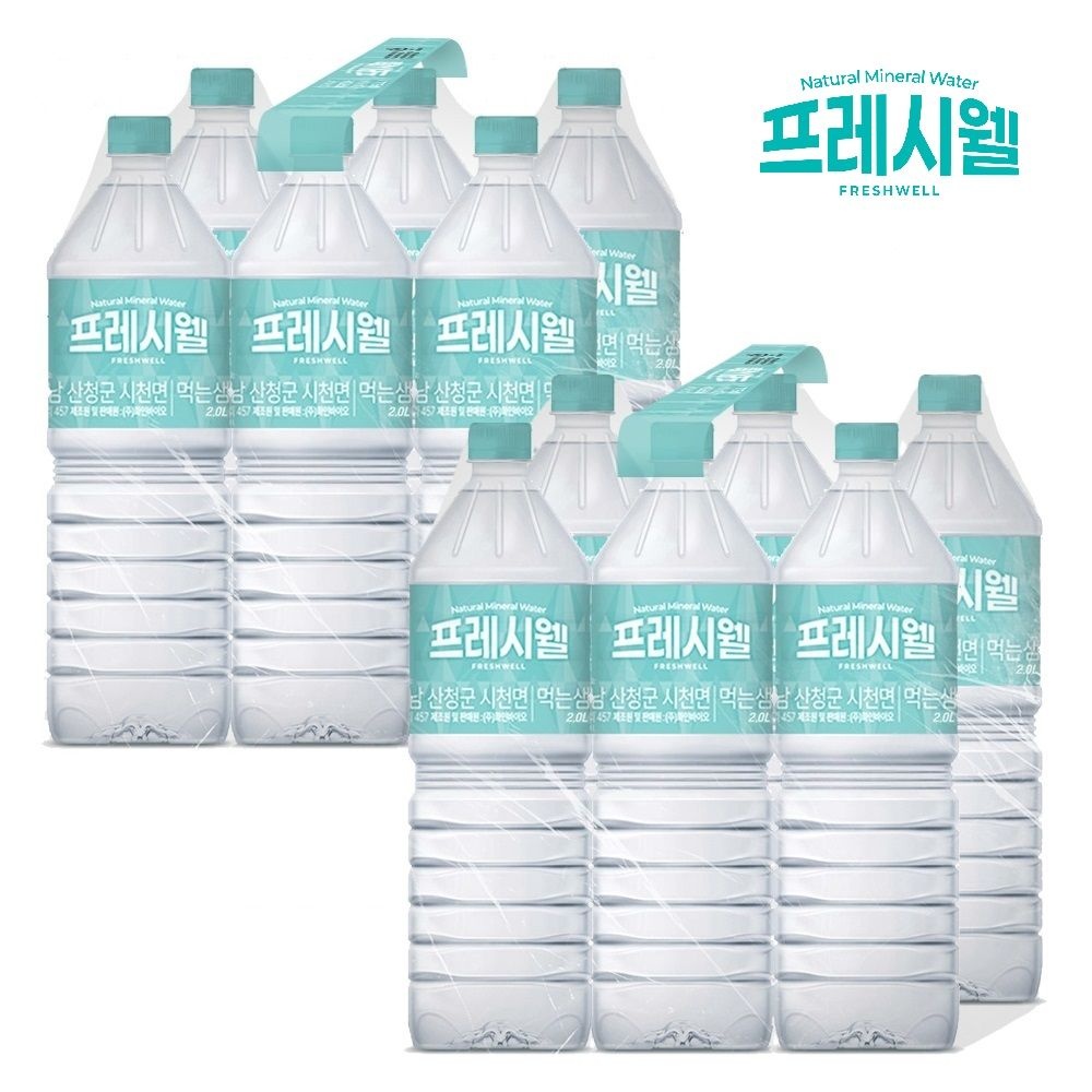 (주)화인바이오 프레시웰 생수 2L X 12펫, 500ml, 300ml