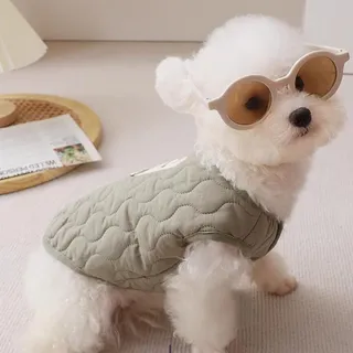 강아지 조끼 패딩 경량 소형견 애견 옷 3-11kg