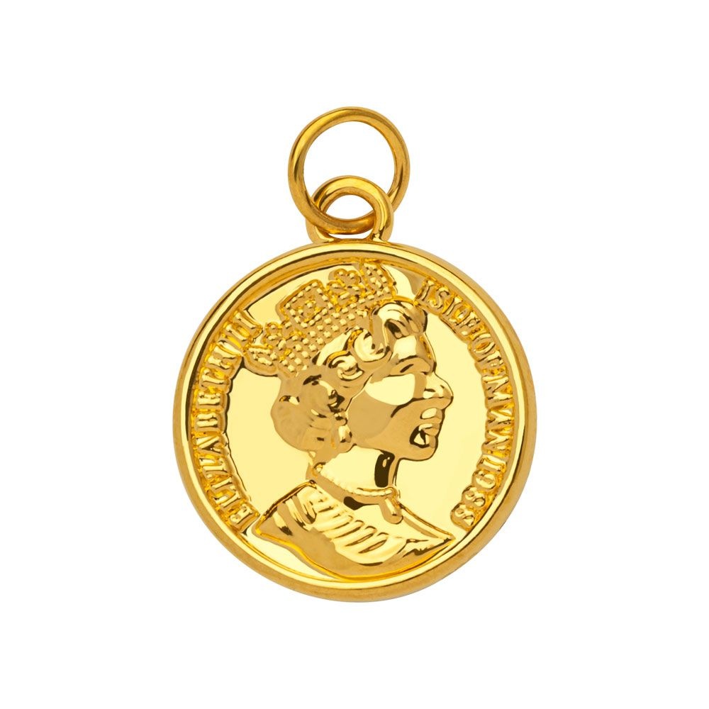 순금 펜던트 24K 할로우 볼륨 통통 엘리자베스 코인 (대)