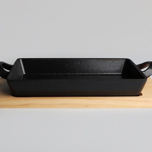 asiaside 벨르 클래식 무쇠 통주물 서버 직사각팬 2종 나 GWM