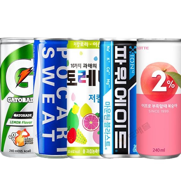 [오늘출발] 이온음료 포카리 파워 게토레이 토레타 이프로 각6개씩 30캔