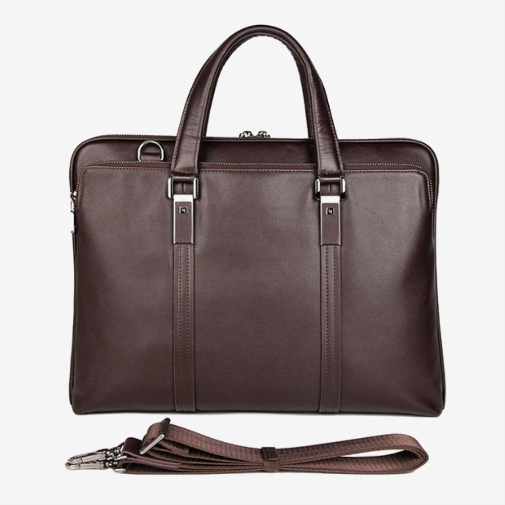 클래식디자인 천연소가죽 노트북가방 60대남자 아빠선물