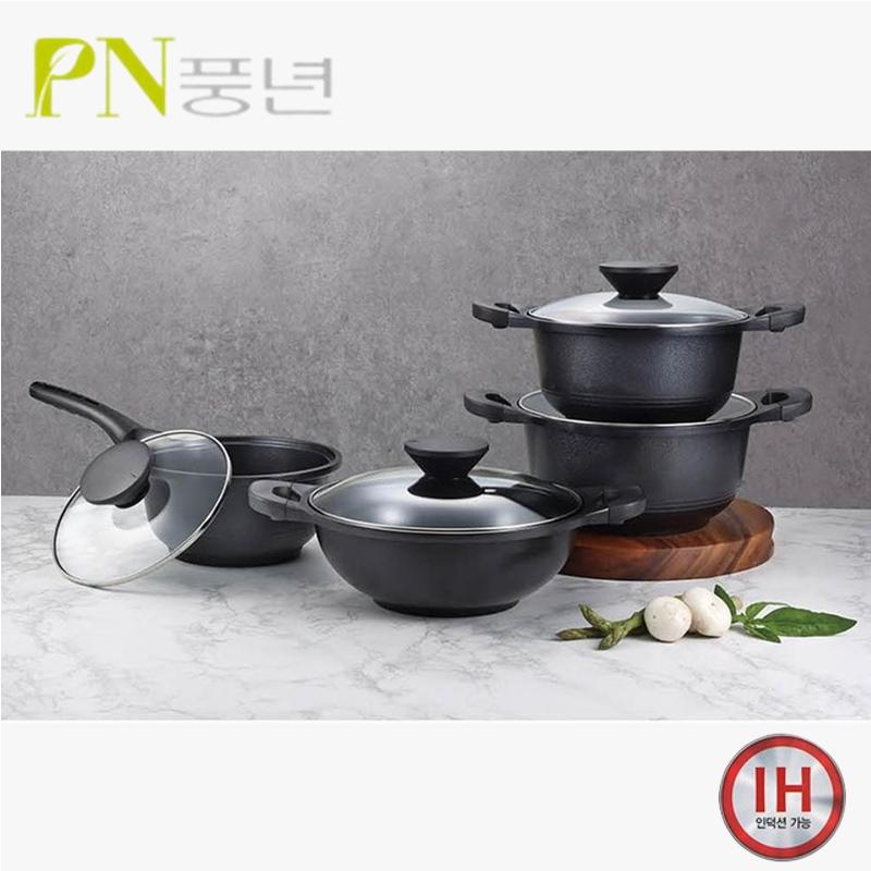 [오늘출발] PN풍년 펄블랙 주물 냄비 IH냄비