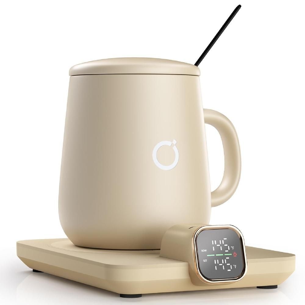 행복한올리비아 [해외] ikago 스마트 가열 커피 머그 워머 및 세트 - 자동 차단 기능이 있는 가열식  1 F 정밀 온도 조