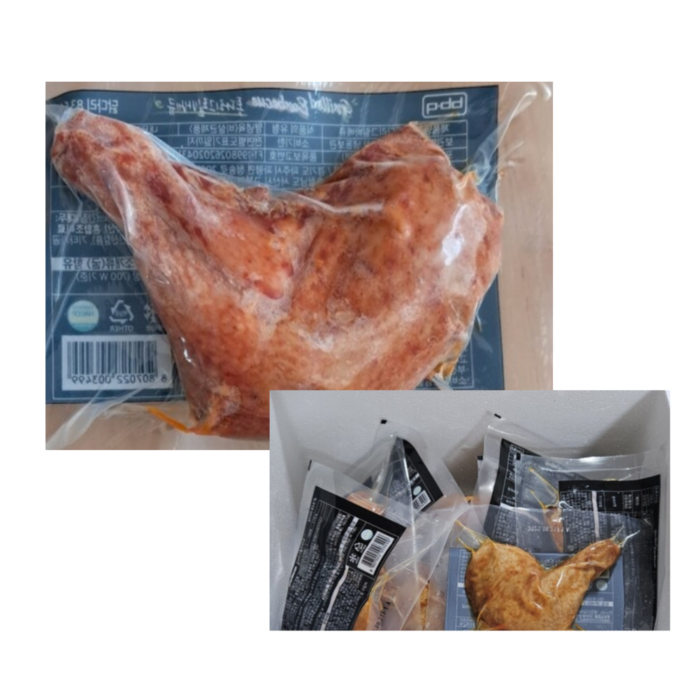 BBQ치킨 자메이카 통다리 바베큐 170g 12팩 2.04kg