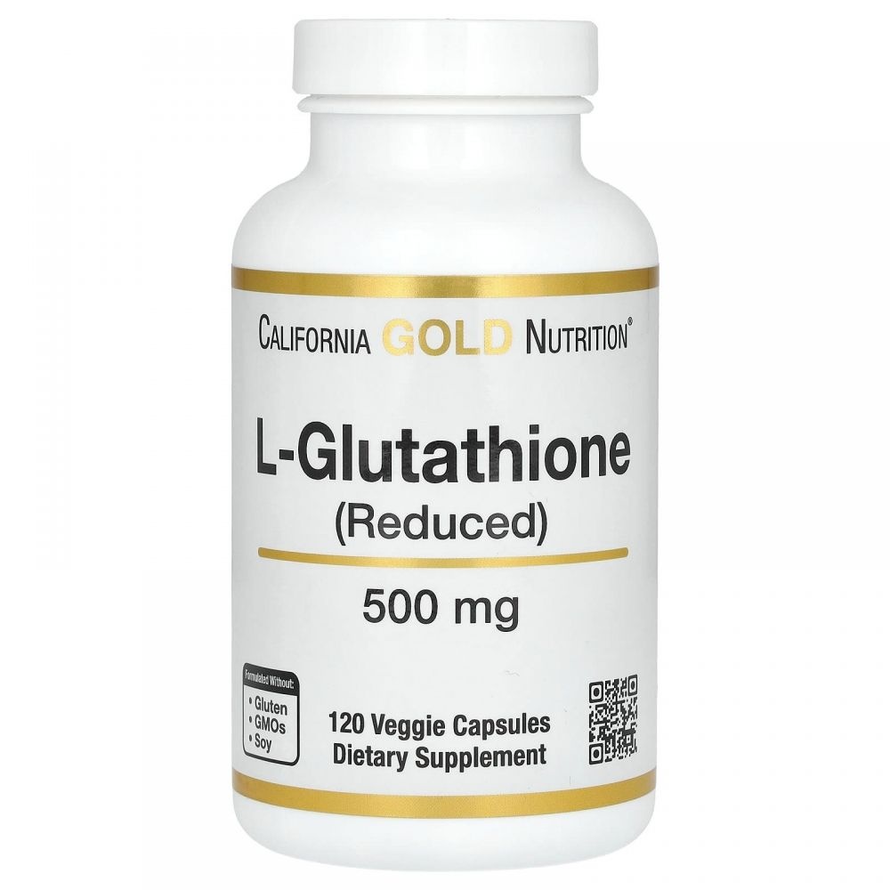 California Gold Nutrition [해외] 캘리포니아 골드 뉴트리션 L-글루타치온 500mg 베지 캡슐 120정