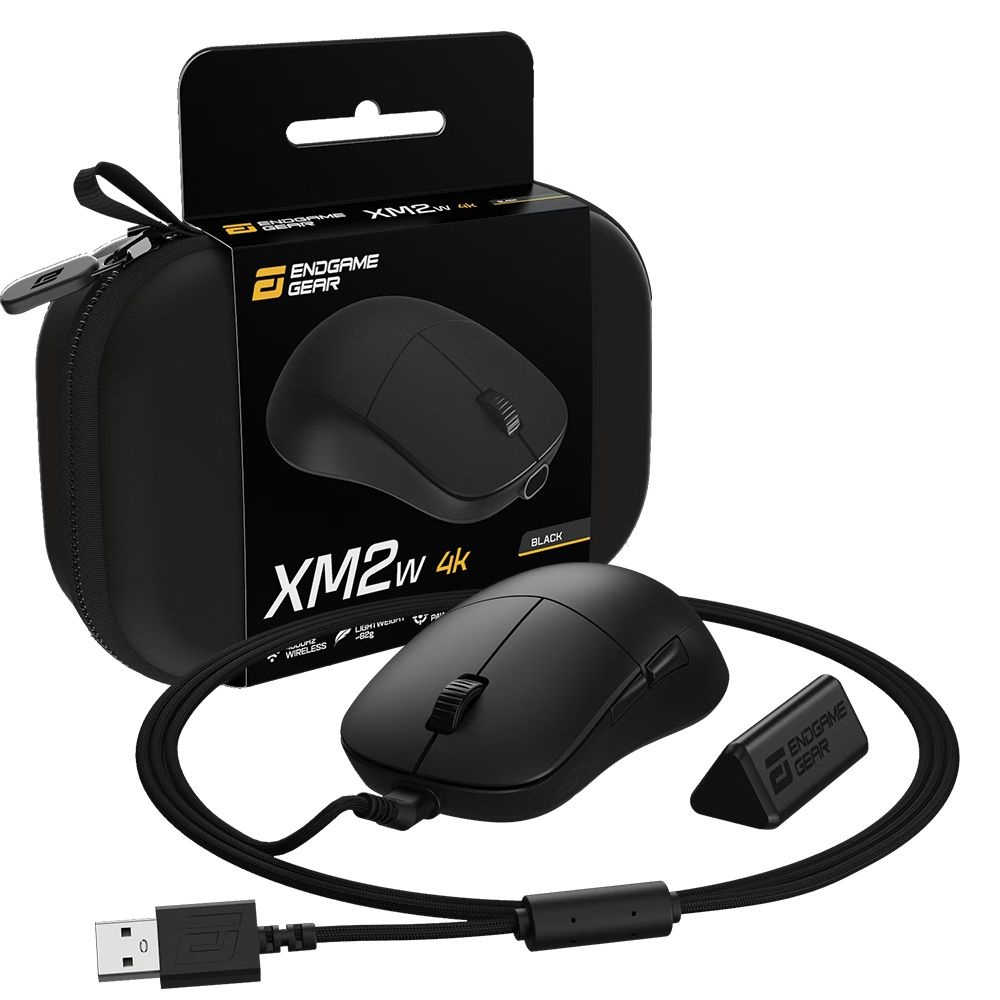 ENDGAMEGEAR 엔드게임기어 XM2w 4k 무선 게이밍 마우스 게임용 팜그립 클로그립