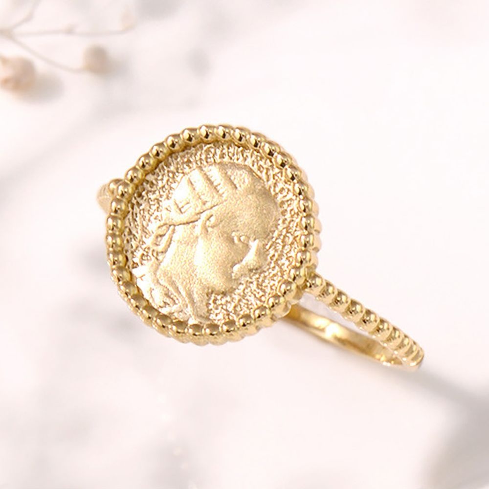 케이론의 거울 14K 앨리자베스 코인 데일리 심플 반지 (16.5~20호)