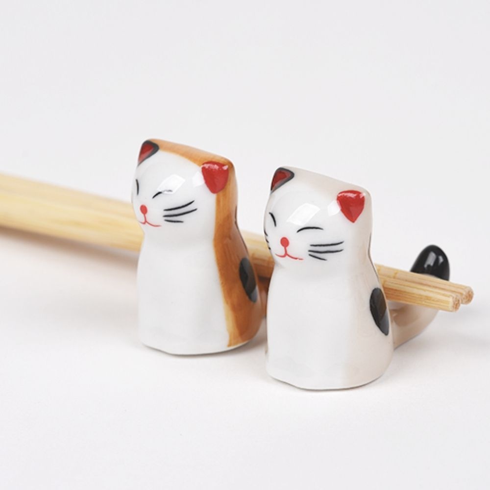 6p세트 고양이 수저 젓가락 받침 귀여운 신혼부부 선물 젓가락 받침