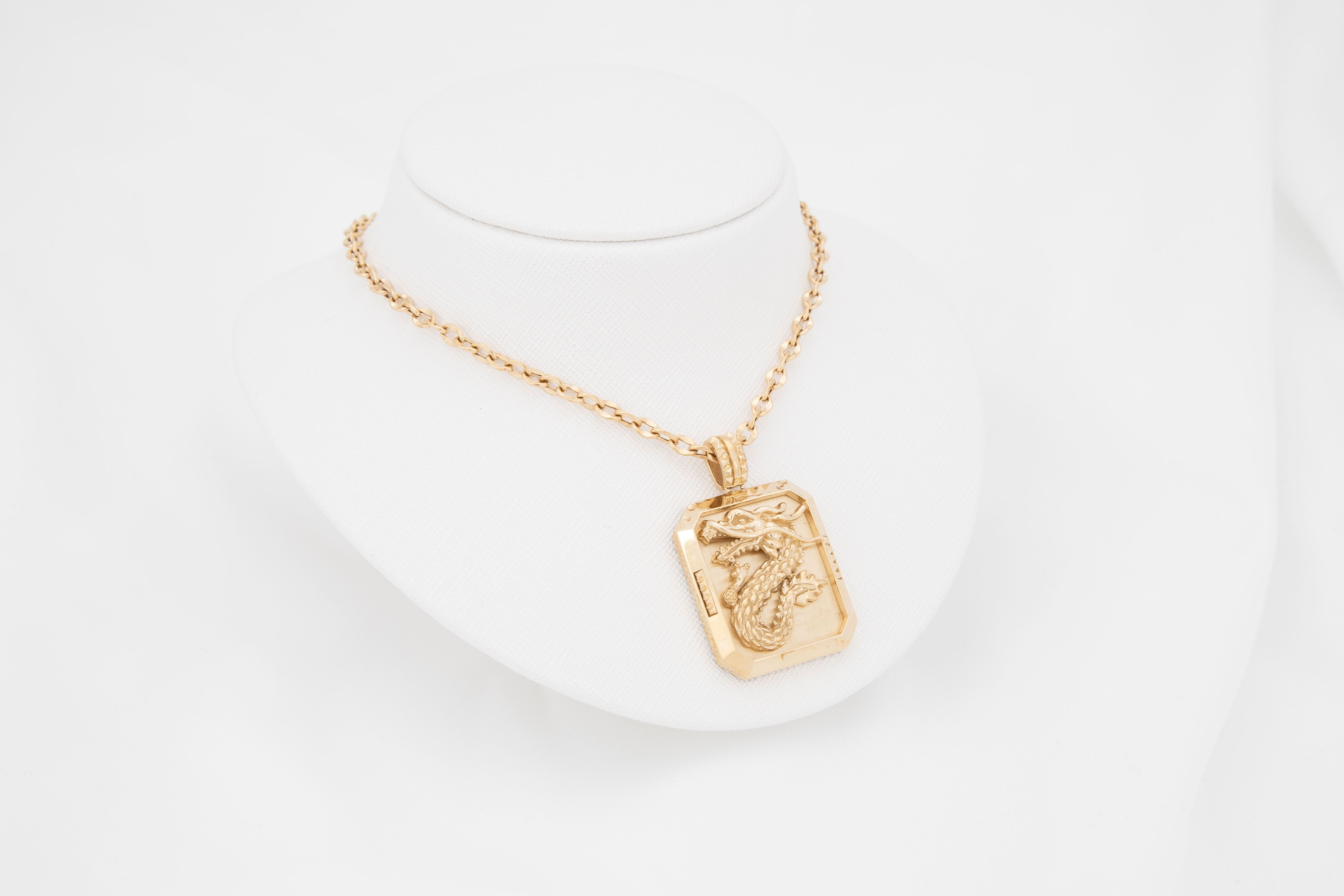 14k목걸이 포트 용 사각코인 펜던트목걸이 두꺼운 남자 금목걸이