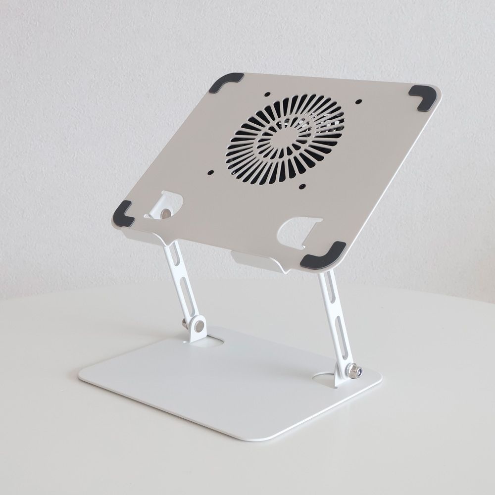마운트뷰 메탈 노트북 쿨러 거치대 게이밍 노트북 받침대 쿨링패드 휴대용 맥북 스탠드 거북목 방지 EW010