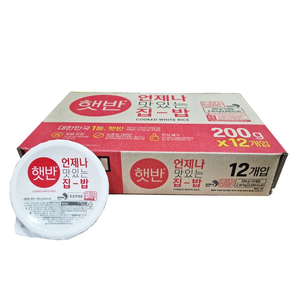 CJ제일제당 CJ 햇반 200g X 12개 1박스