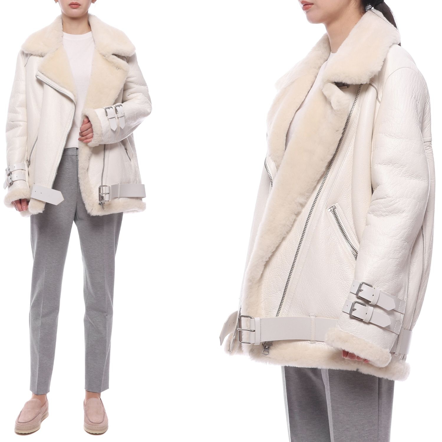 [롯데백화점] 아크네 스튜디오 여성 VELOCITE 무스탕 (VELOCITE 1AB144 100) LE1218824987