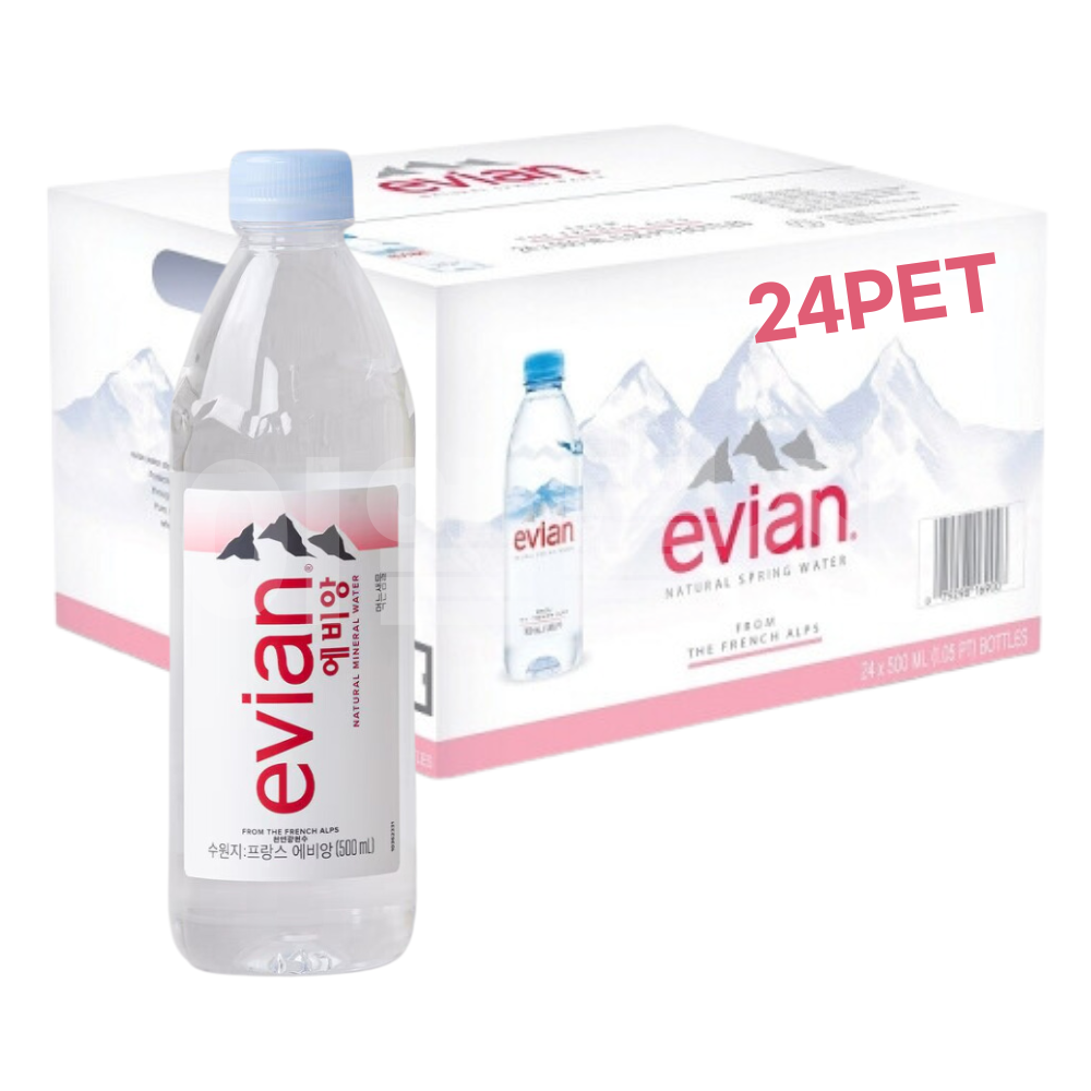 에비앙 미네랄 워터 생수 500ml x 24입