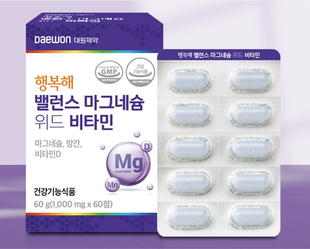 대원제약 [대원제약] 행복해 밸런스 마그네슘 위드 비타민