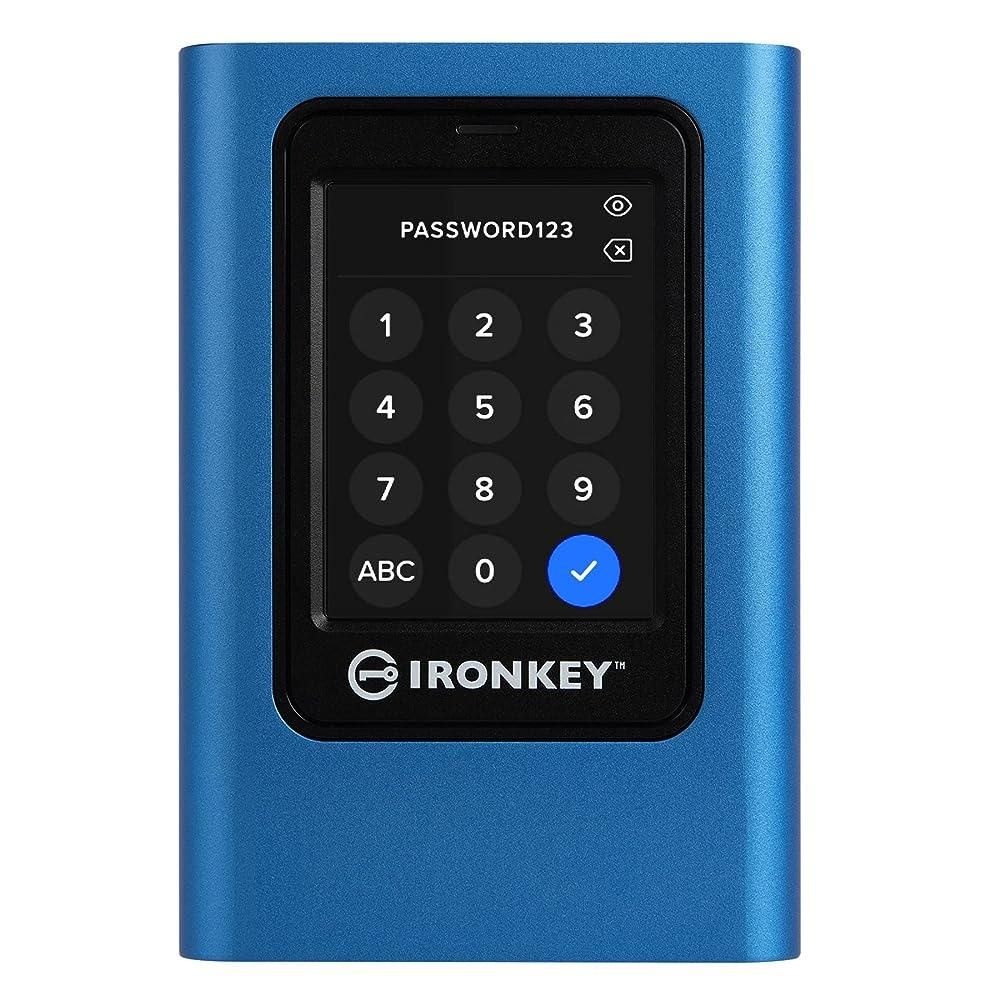 KINGSTON [해외] Kingston IronKey 볼트 프라이버시 80 960GB 외장 SSD | FIPS 197 | XTS-AES 256GB 암호화 | 터치 스크린 PIN | 안전한 데이터 보호 |